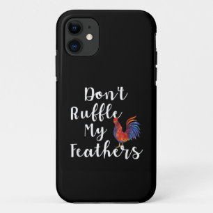 Capa Para iPhone 11 Engraçada Citação do Rooster Não Enfraqueie meus P