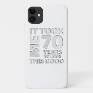 Capa Para iPhone 11 Engraçado, 70 anos dizendo aspas