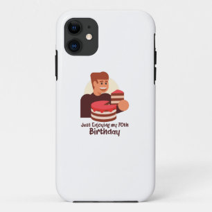 Capa Para iPhone 11 engraçado, apenas curtindo meus discursos de 70
