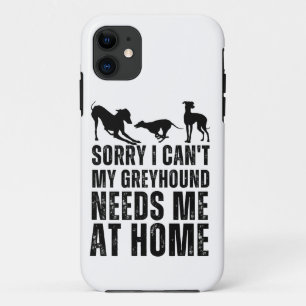 Capa Para iPhone 11 Engraçado Desculpe Não Posso Meu Greyhound Precisa