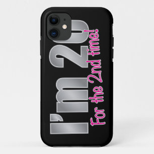 Capa Para iPhone 11 Engraçado eu sou 20 para o ò aniversário de 40