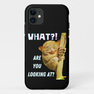 Capa Para iPhone 11 Engraçado, Grande Olho Tarsier O Que Você Está 