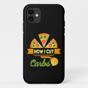 Capa Para iPhone 11 Engraçado Humor Dietético - Como Corto Carboidrato