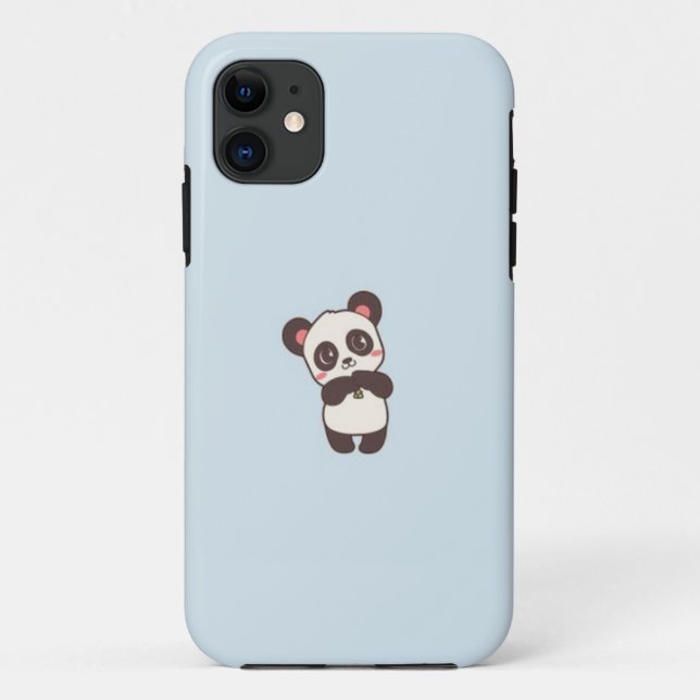 Capa Para iPhone 11 Engraçado Panda, Panda Lover, presente para ela (Verso)