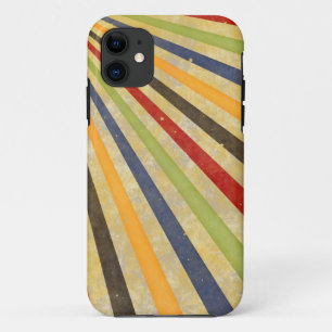 Capa Para iPhone 11 Engraçado Retro Grunge Rays + sua ideia