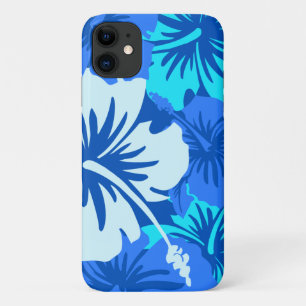 Capa Para iPhone 11 Epic Hibiscus Floral Hawaiian Royal Blue