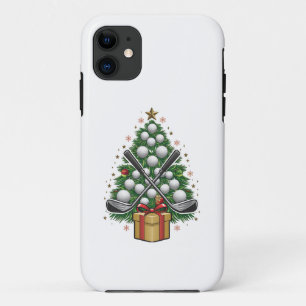 Capa Para iPhone 11 Equipamento de Golfe Árvore de Natal Golfe de Nata