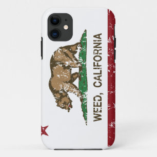 Capa Para iPhone 11 Erva daninha da bandeira da república de
