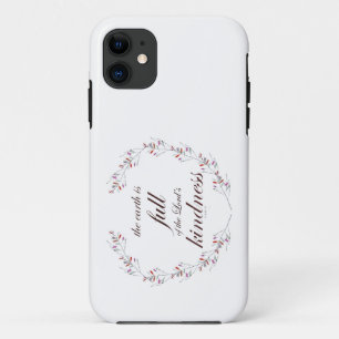 Capa Para iPhone 11 Escritura, Salmo 33, bondade de Cheio