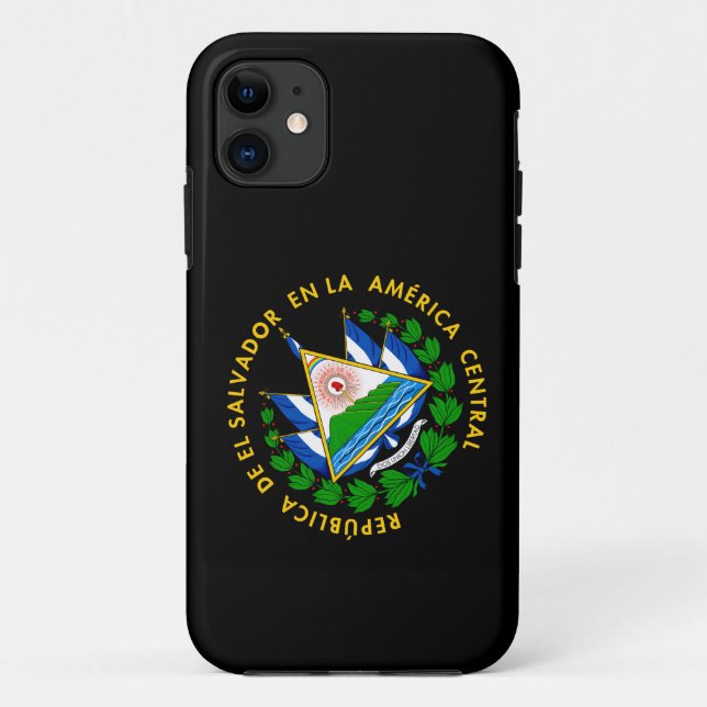 Capa Para iPhone 11 Escudo de El Salvador (Verso)