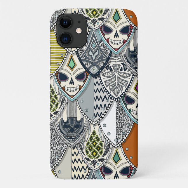 Capa Para iPhone 11 escudos góticos (Verso)