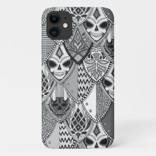 Capa Para iPhone 11 escudos góticos pb
