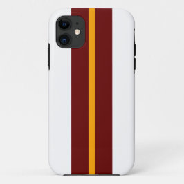 Capa Para iPhone 11 Esforços de Corridas Brancas de Ouro Laranja, Prof