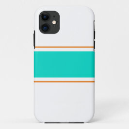 Capa Para iPhone 11 Esforços Laranja-Laranja Esportivos De Aqua Teal L