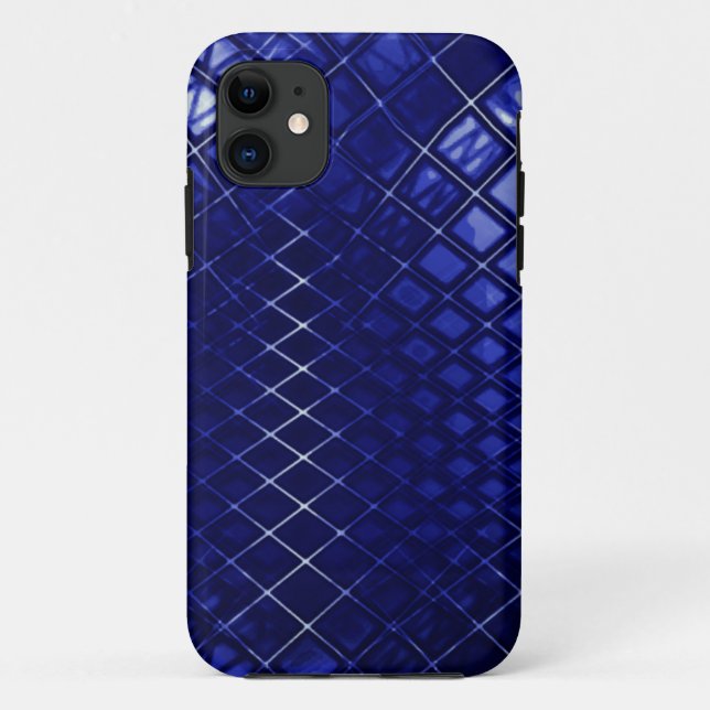 Capa Para iPhone 11 Espalha azul escura desenhando um pouco de juta cu (Verso)