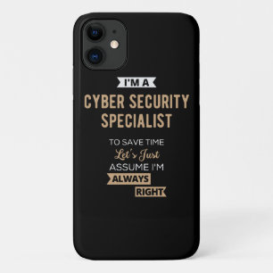 Capa Para iPhone 11 Especialista em Segurança Cibernética