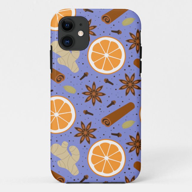 Capa Para iPhone 11 Especiarias de Natal (Verso)
