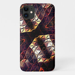 Capa Para iPhone 11 Espelhamento de triângulos que geram formas estran