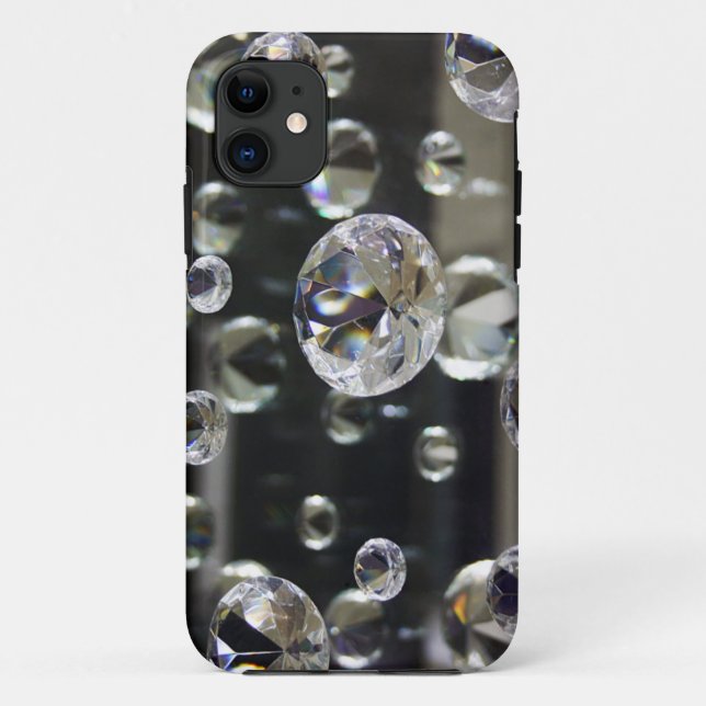 Capa Para iPhone 11 espelho do diamante 3D (Verso)