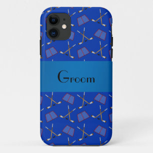 Capa Para iPhone 11 Espetáculo de hóquei azul