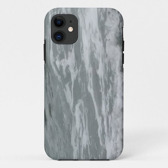 Capa Para iPhone 11 espirais de espuma marítima (Verso)