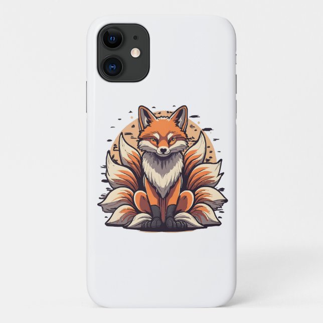Capa Para iPhone 11 Espírito da Raposa de 9 Caudas (Verso)