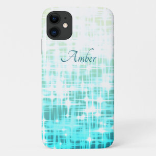 Capa Para iPhone 11 Esponjas de Brilho Branco Aqua Personalizadas