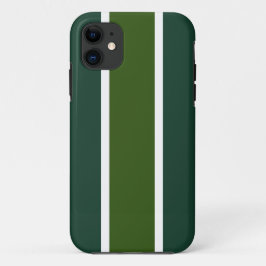 Capa Para iPhone 11 Esportes com duas faixas verdes da correnteza bran