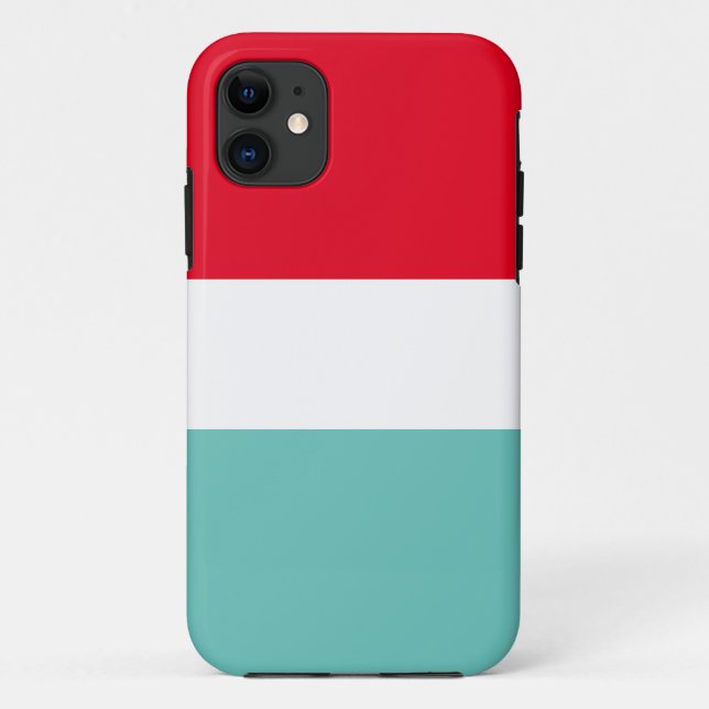 Capa Para iPhone 11 Esportes Largos Brancos Brancos Brilhantes (Verso)