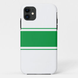 Capa Para iPhone 11 Esportivo Verde Kelly Atleticismo Listras de Corri