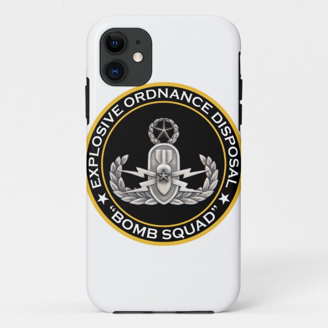 Capa Para iPhone 11 Esquadrão da morte mestre do EOD (Verso)
