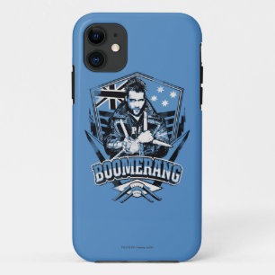 Capa Para iPhone 11 Esquadrão Suicida   Crachá de Boomerang