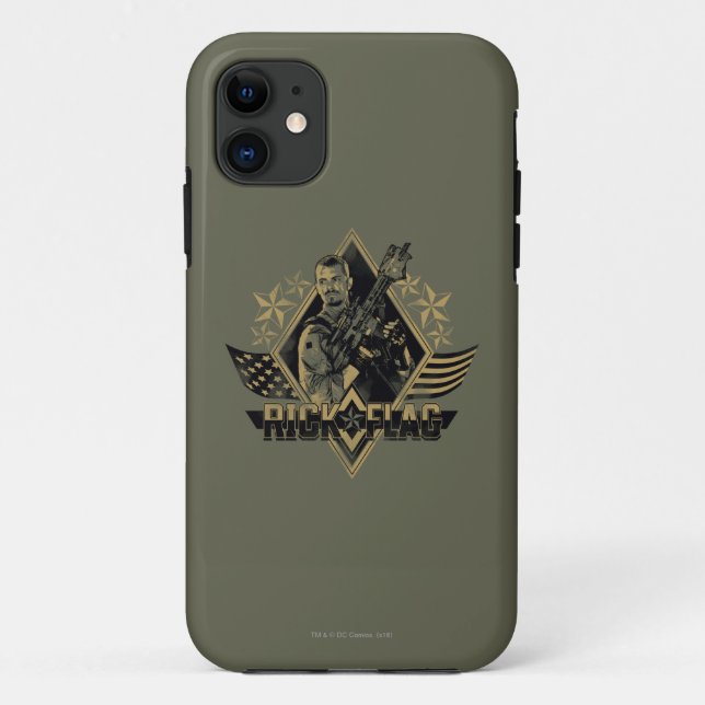 Capa Para iPhone 11 Esquadrão Suicida | Crachá de Sinalizador do Rick (Verso)