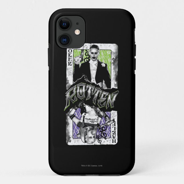Capa Para iPhone 11 Esquadrão Suicida | Joker & Harley Rotten (Verso)
