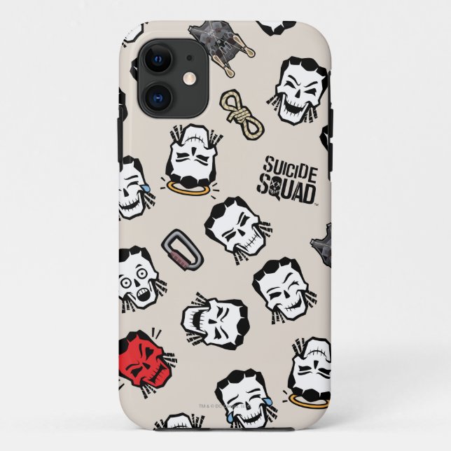 Capa Para iPhone 11 Esquadrão Suicida | Slipknot Emoji Pattern (Verso)
