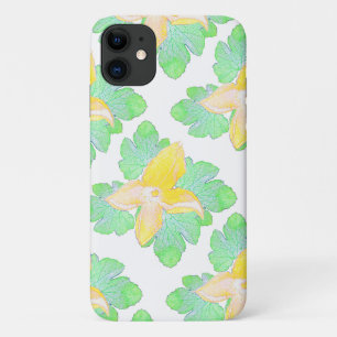 Capa Para iPhone 11 Esquadrão Verde Pálido Deixa Flores iPhone 11 Caso