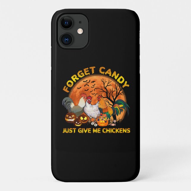 Capa Para iPhone 11 Esqueça os Doces, Me Dê Frangos (Verso)