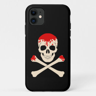 Capa Para iPhone 11 esqueleto do crânio de halloween