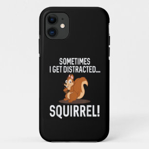 Capa Para iPhone 11 ESQUILO DISTRAÍDO ENGRAÇADO Animais Fazenda Zoológ