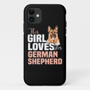 Capa Para iPhone 11 Esta Menina Ama O German shepherd