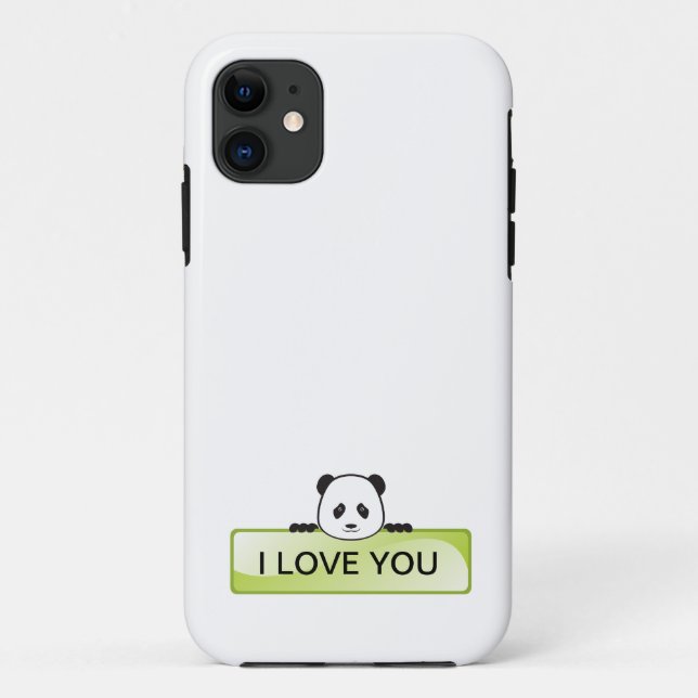 Capa Para iPhone 11 Estandarte do Panda (Verso)