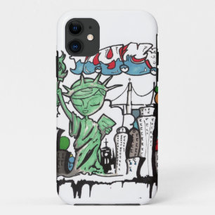 Capa Para iPhone 11 Estátua da liberdade dos grafites