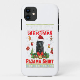 Capa Para iPhone 11 Este é o meu Natal Pajama Cachorro na Terra Nova