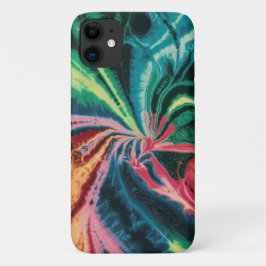 Capa Para iPhone 11 Estético Rainbow Cute Tie Dye