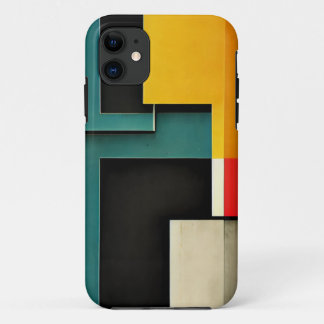 Capa Para iPhone 11 Estilo Bauhaus ilustrado