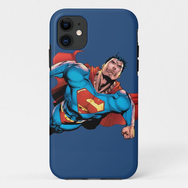 Capa Para iPhone 11 Estilo de banda desenhada do Super-Homem (Verso)
