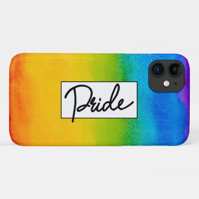 Capa Para iPhone 11 Estilo de Cores D'Água (Verso (horizontal))