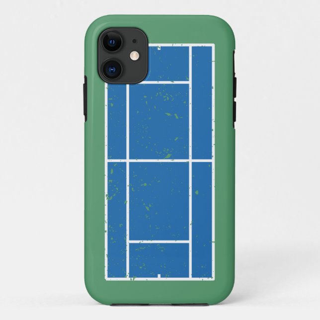 Capa Para iPhone 11 Estilo de Distância da Tênis Azul e Verde (Verso)