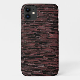 Capa Para iPhone 11 Estilo de mosaico borgonha com fundo áspero