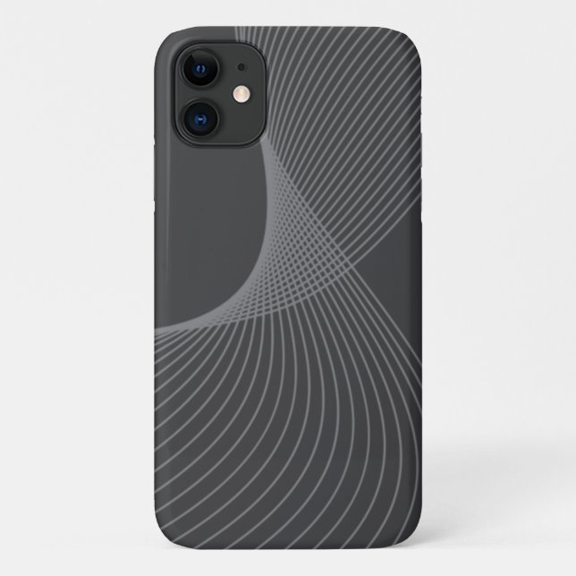 Capa Para iPhone 11 Estilo elegante, chic, simples, arte moderna de pa (Verso)